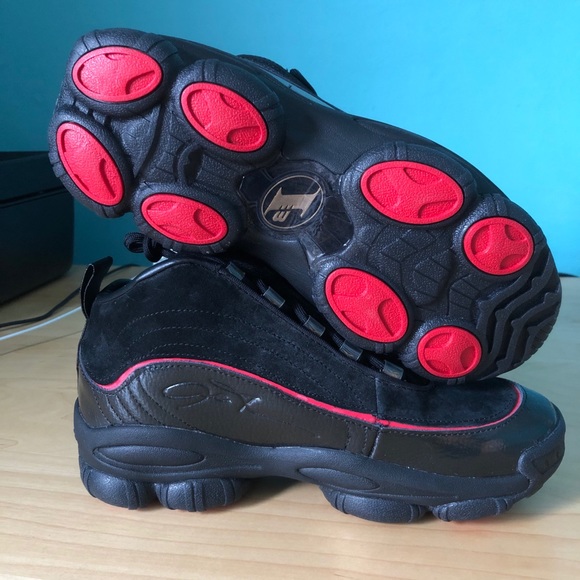 Men’s Reebok Iverson Legacy Black Red Gold size 7 - Picture 4 of 7